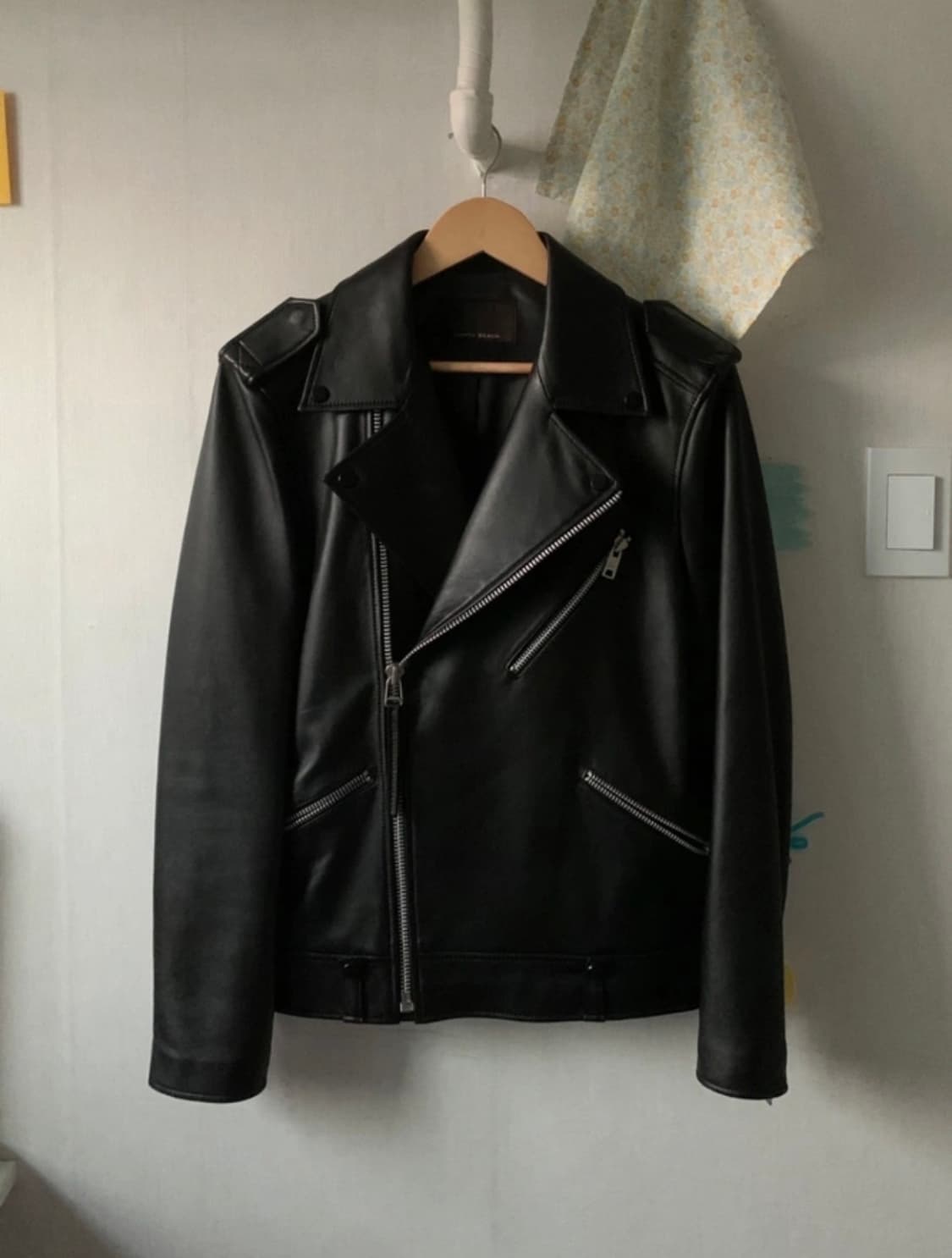 이태원 NORTH BEACH 천연양가죽 라이더 가죽자켓 상품이미지2