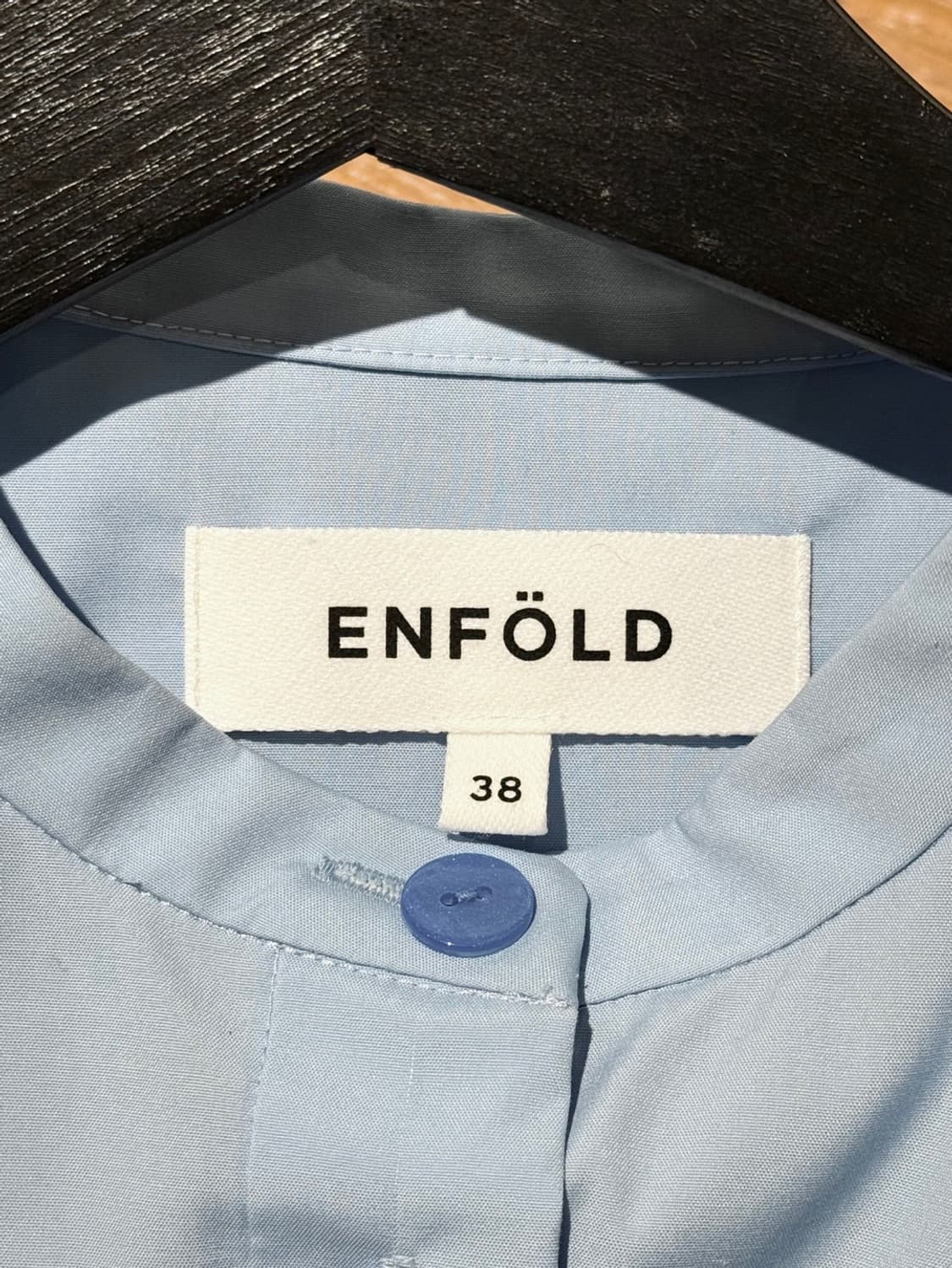 엔폴드 블루 라운드칼라 셔츠  상품이미지7