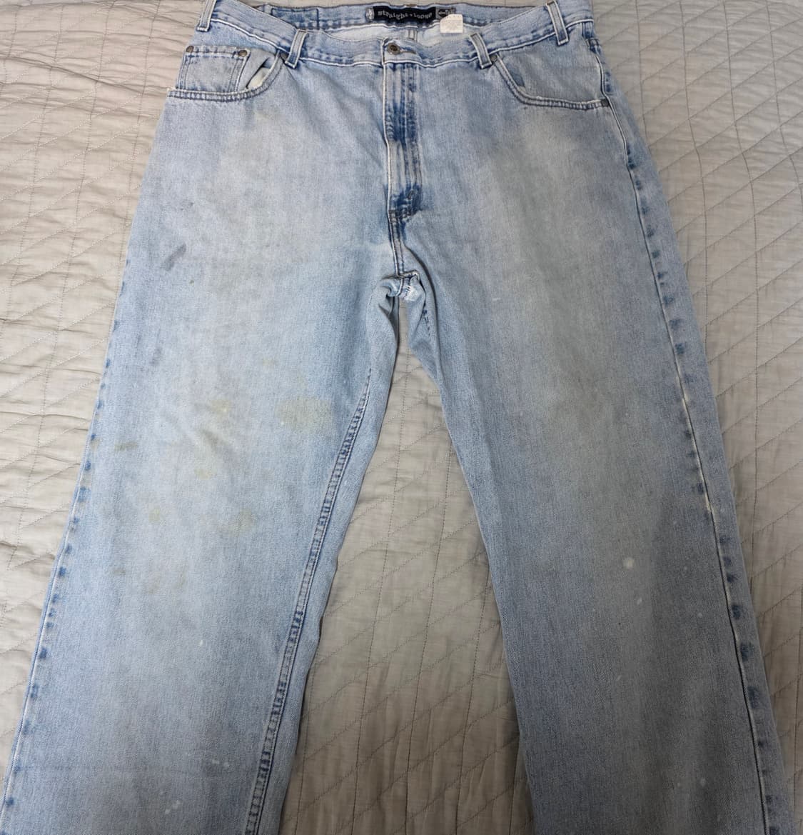 [40X32] 90s 리바이스 실버탭 연청 스트레이트 루즈핏 - 퍽쿨 상품이미지1