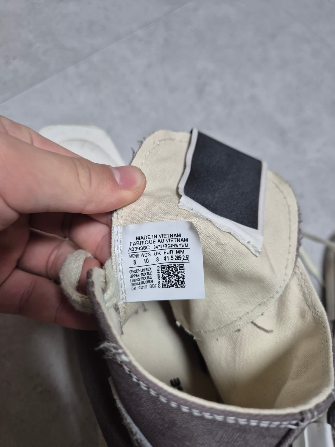 컨버스 x 다크쉐도우 터보다크 척 70 하이 그레이 상품이미지3