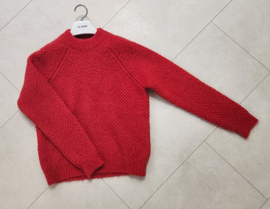 산드로 Sandro 모헤어니트스웨터 레드 상품이미지7