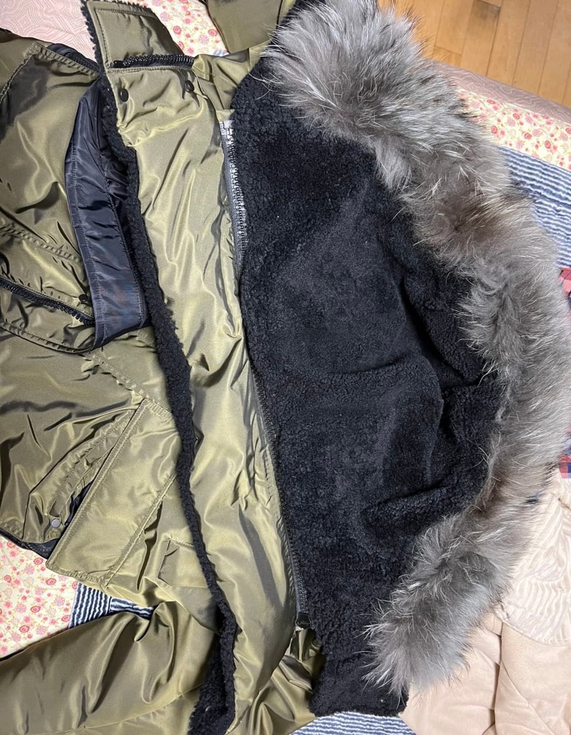 우영미 무스탕 야상패딩 상품이미지4