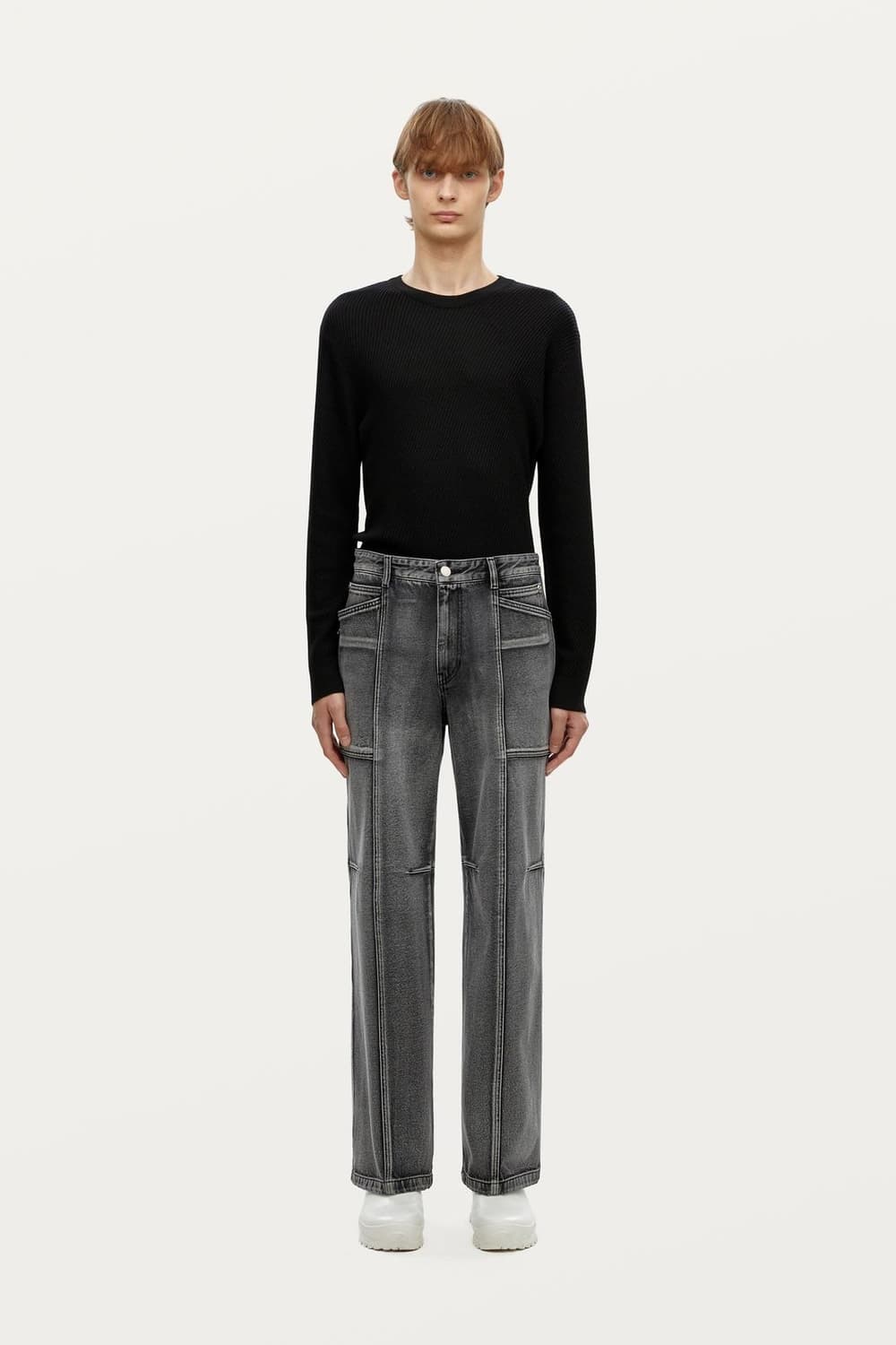 [50]23ss 솔리드옴므 절개 데님 팬츠 상품이미지8