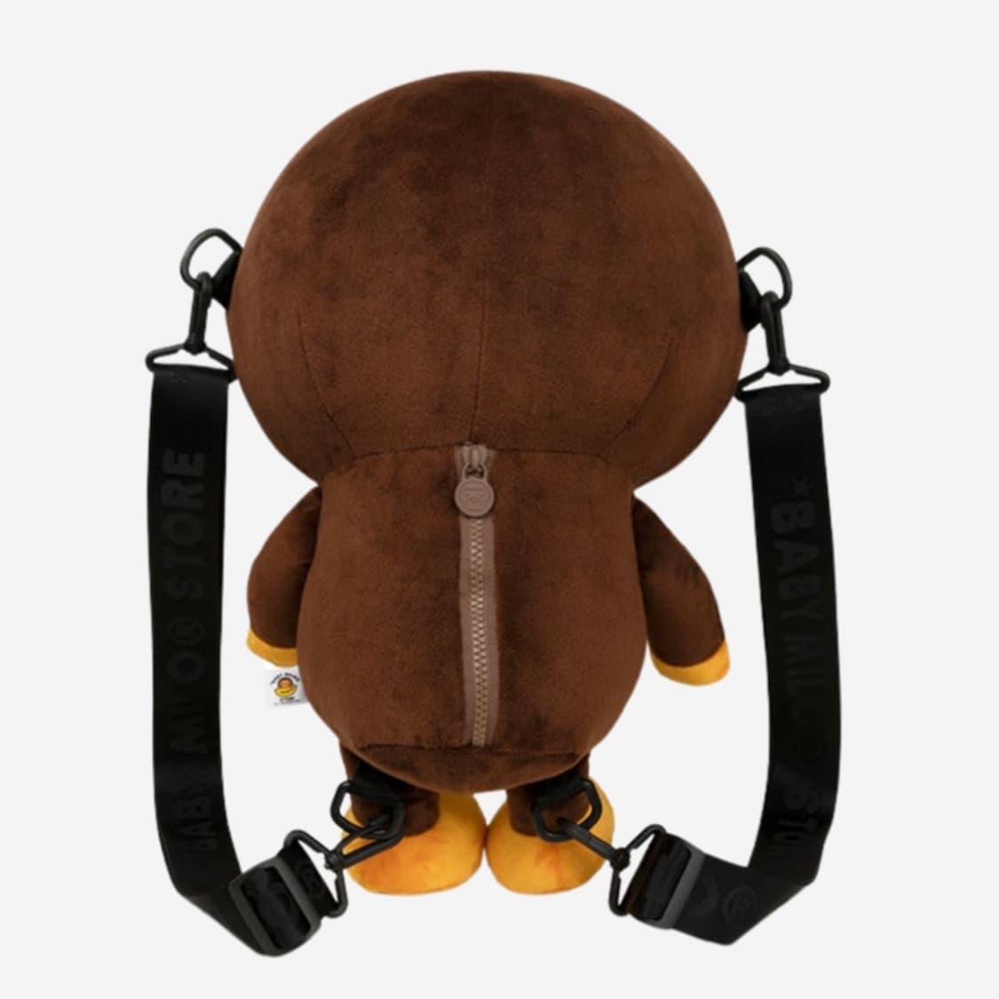 [새상품] 베이프 베이비 마일로 플러시 돌 백팩 브라운 상품이미지4