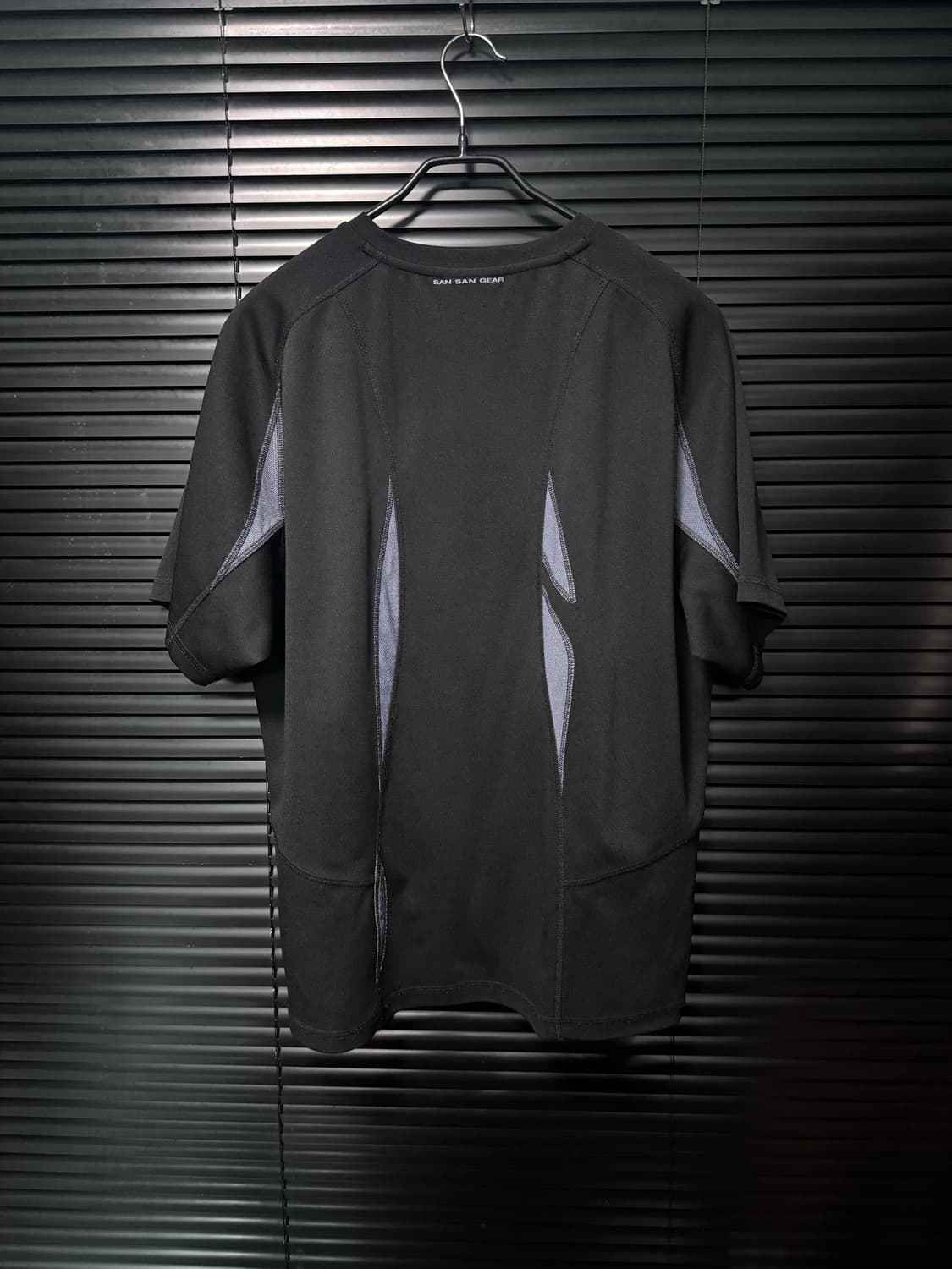 산산기어 25SS 패널 페널 고프코어 반팔 티셔츠 반팔티 4 블랙 기능성 상품이미지5