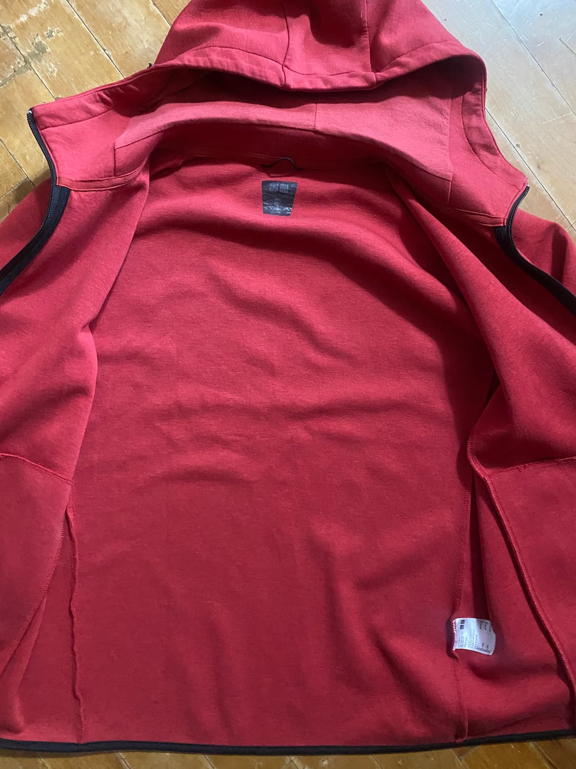 유니클로 남성 후드 자켓 XL 레드 (105) 상품이미지4