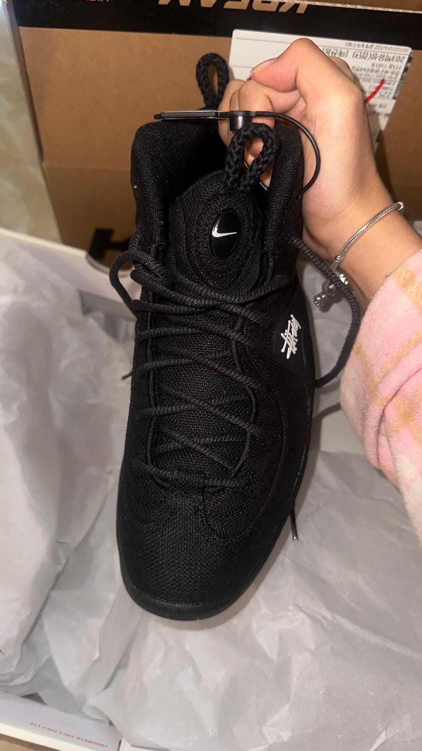 나이키 x 스투시 에어페니 2 블랙 250 상품이미지3