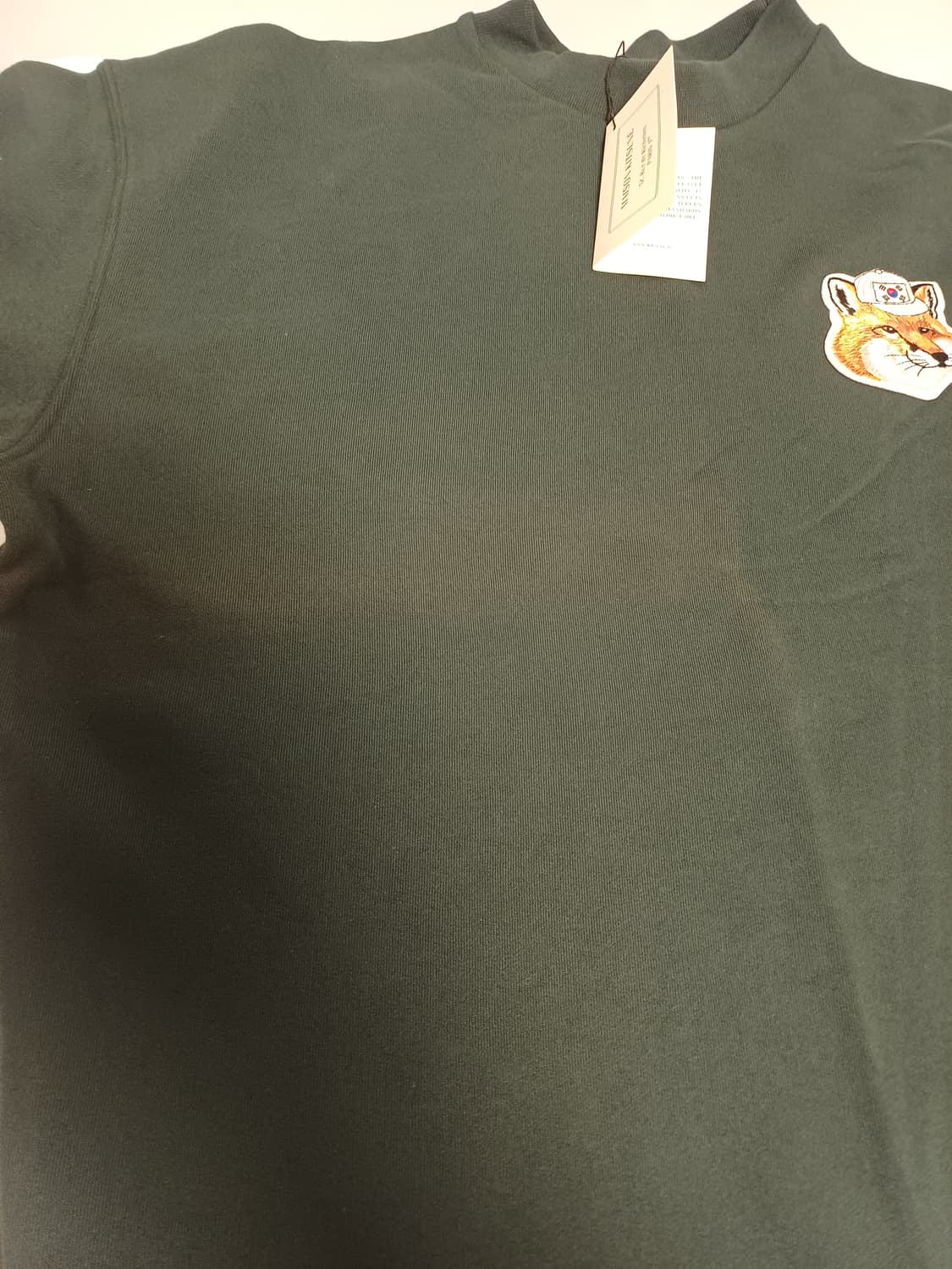 메종키츠네 국뽕 맨투맨 다크그린 [XL] 상품이미지9