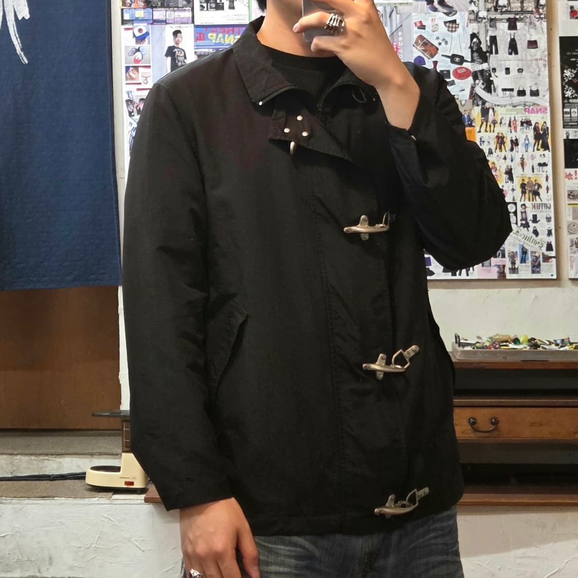 빈티지 파이어맨 버클 바람막이 자켓 상품이미지1