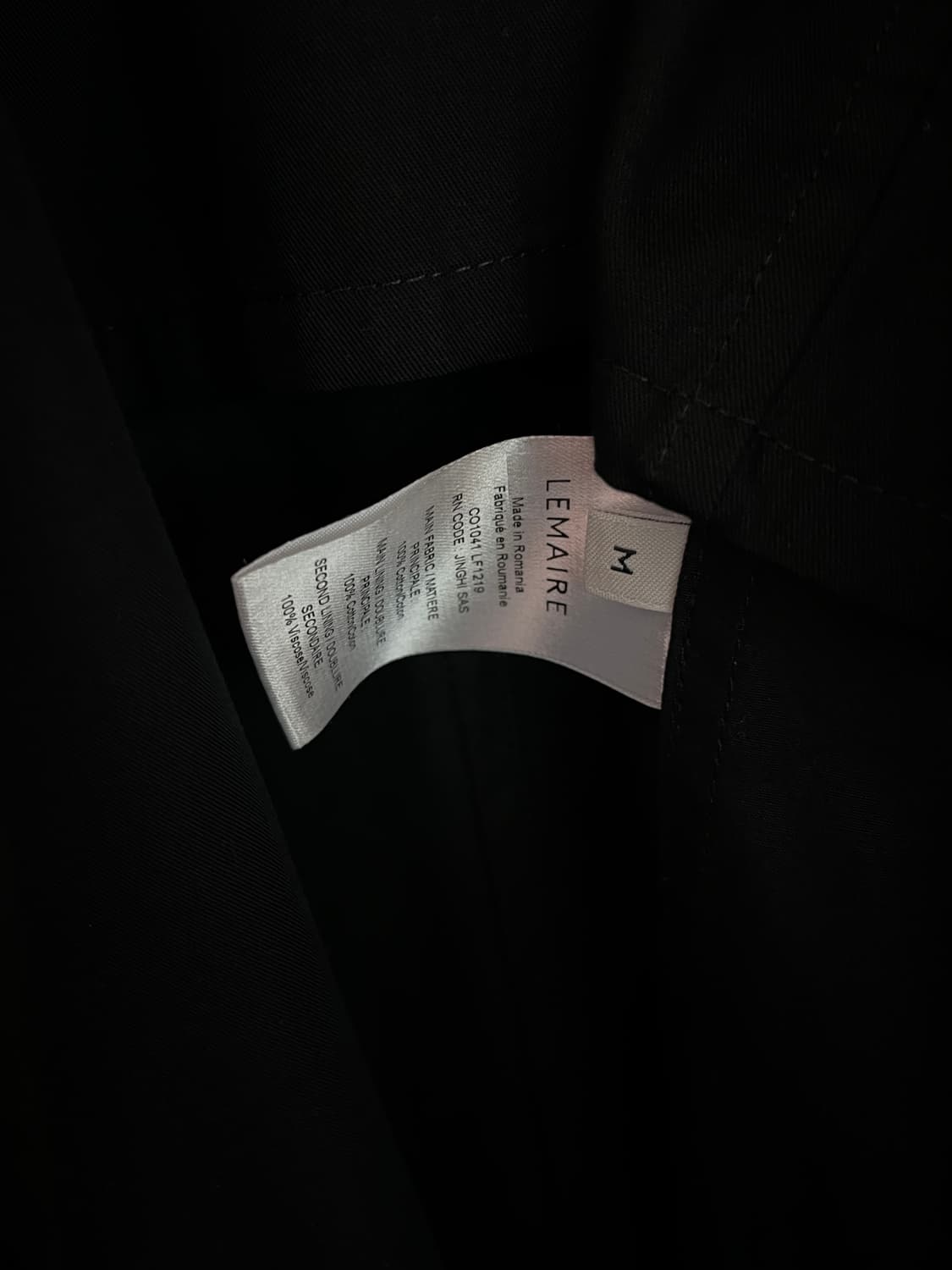 [M] 르메르 오버코트 제트블랙 상품이미지7