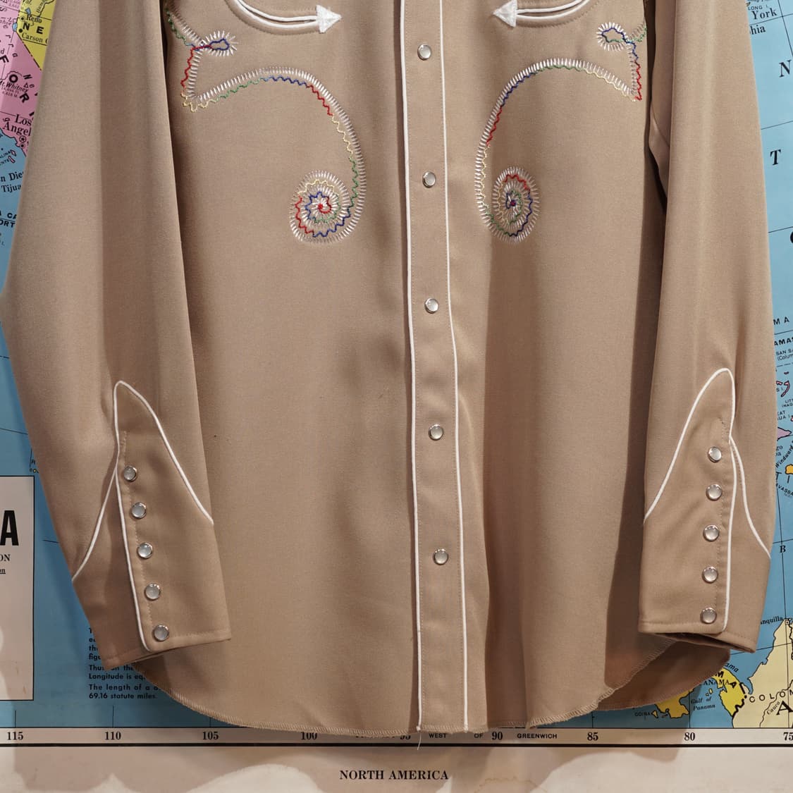 H bar C 1970s 오리지널 랜치웨어 웨스턴 셔츠 상품이미지3