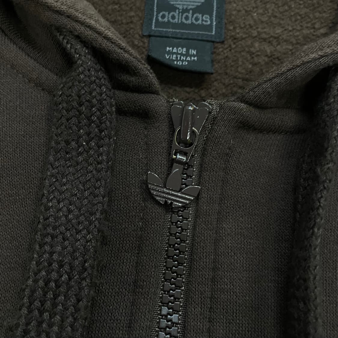 아디다스 00s 빅 트레포일 후드집업 브라운 대장급 상품이미지5
