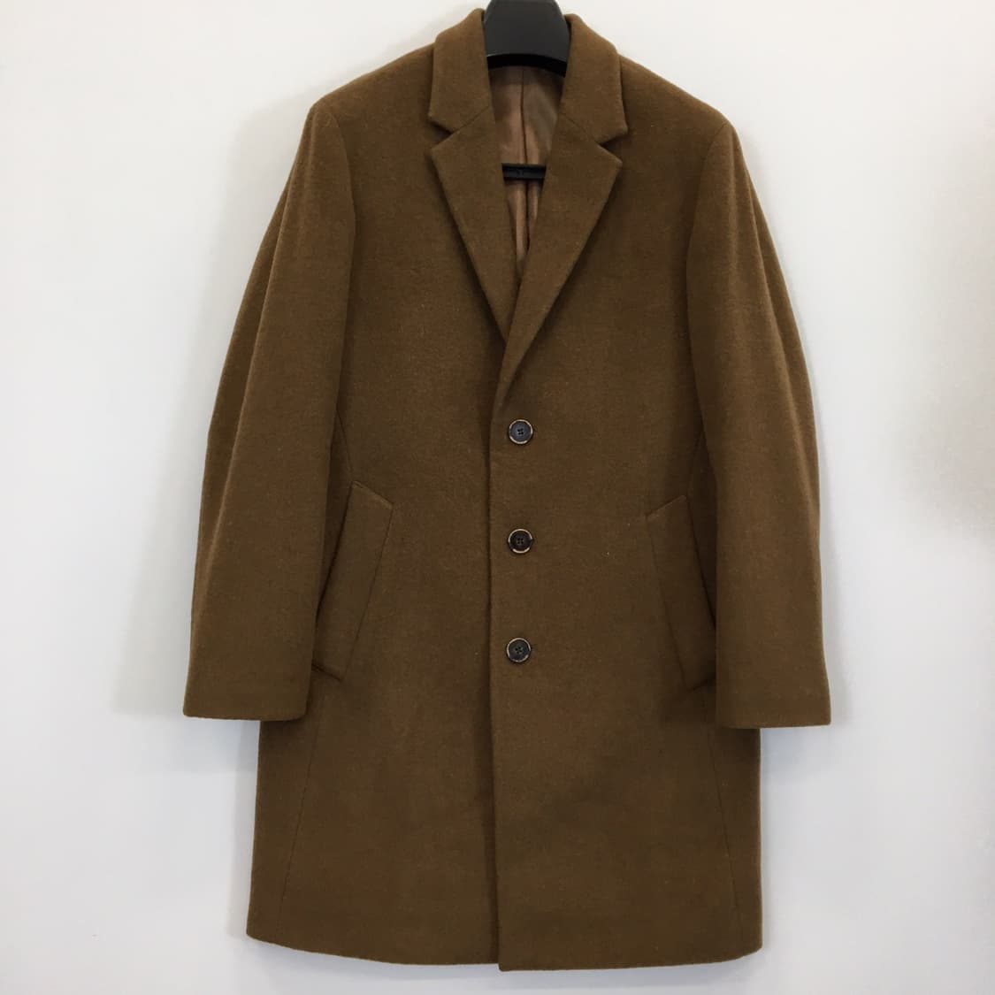 빠니갈레 이태리원단 카멜브라운 체스터코트 95  상품이미지1