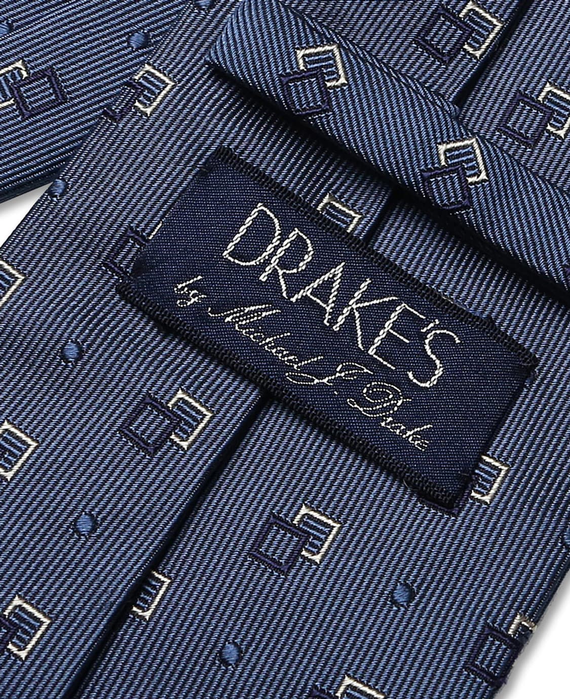 드레익스 [Drake's] 올 실크 패턴 타이 By 마이클 제이 드레익스 상품이미지4