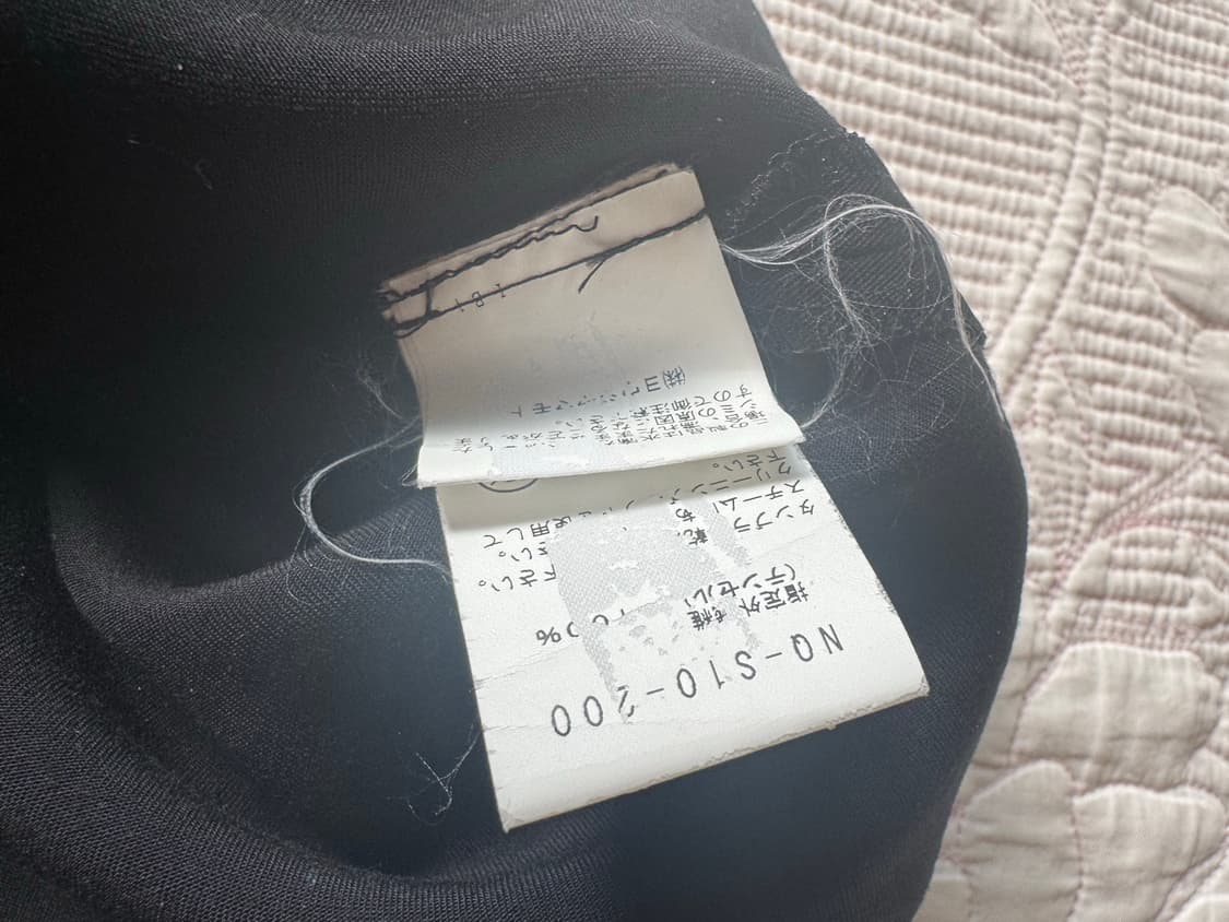 요지야마모토 NOIR 2013aw 텐셀 스티치 비대칭 스커트 상품이미지7