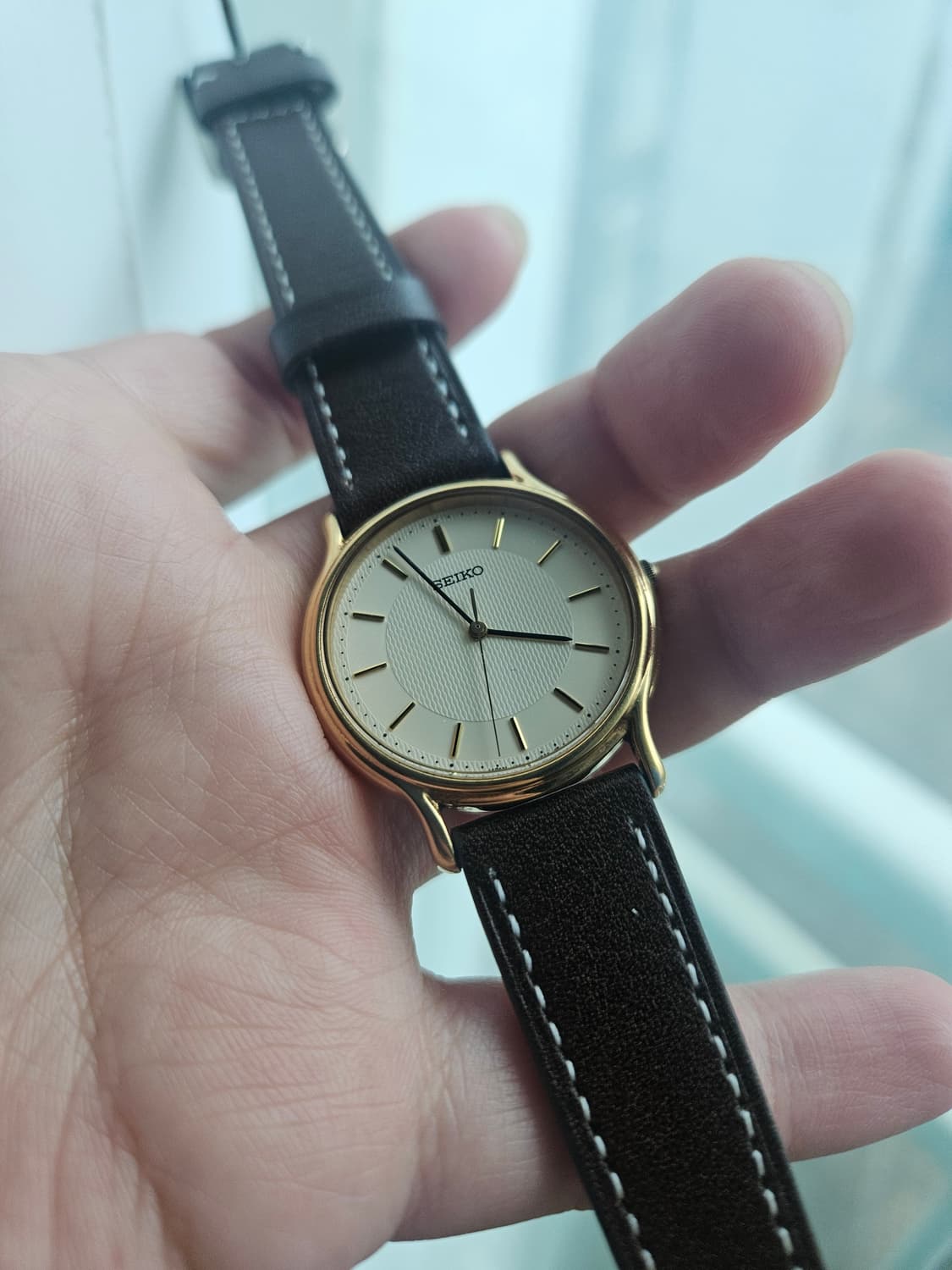 1990s 세이코 금장 쿼츠 빈티지 시계 상품이미지1