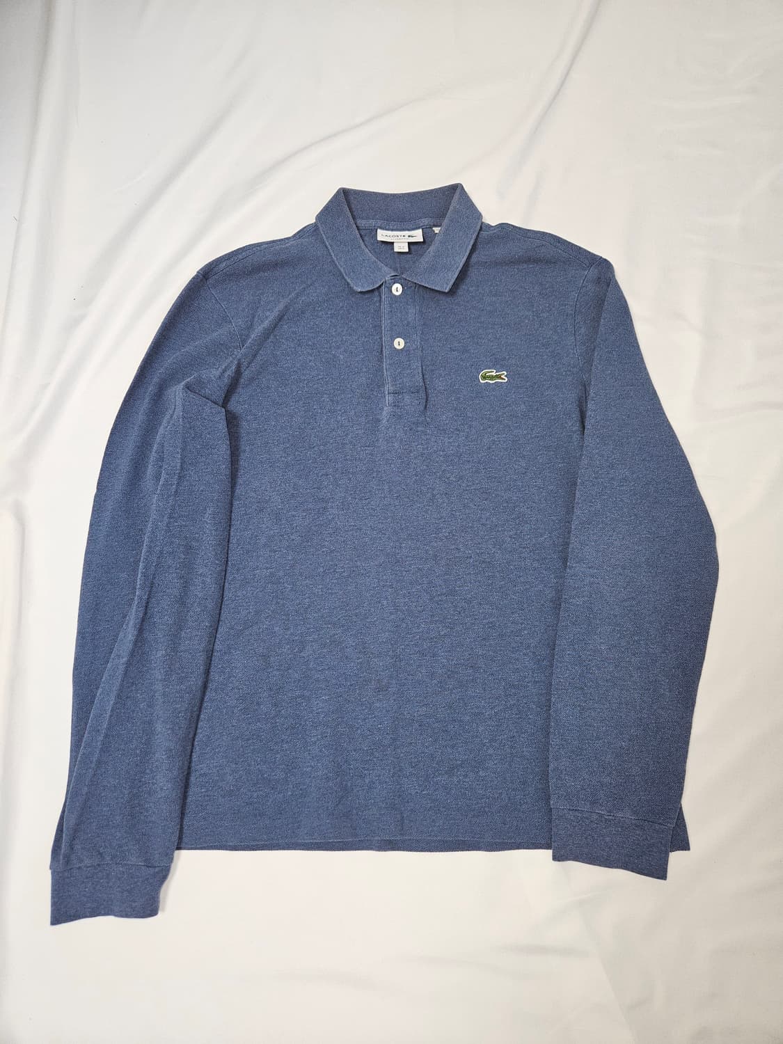 라코스테 클래식핏 블루 긴팔 카라티 티셔츠 pk 폴로 슬리브 M 남성 상품이미지1