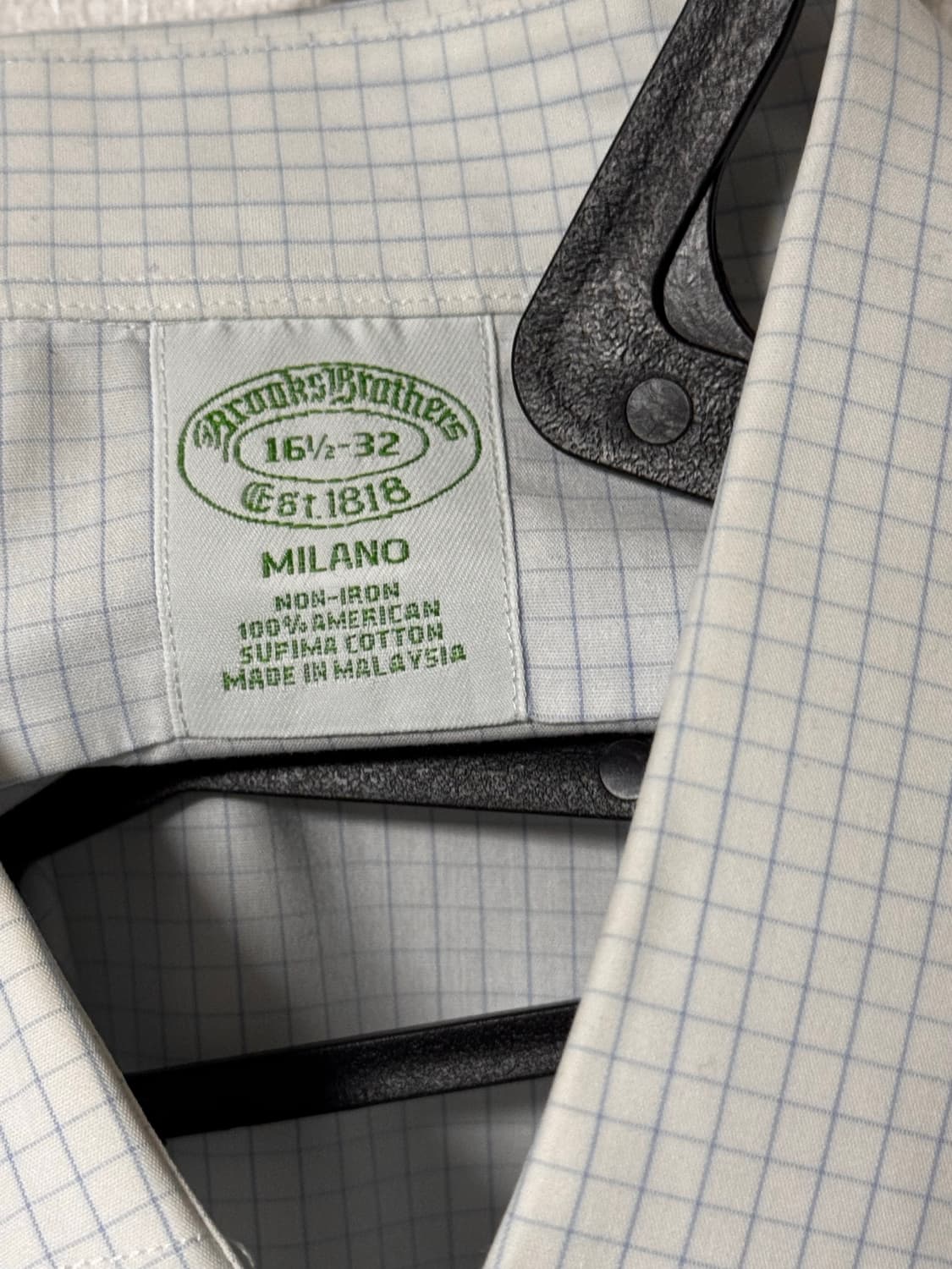 브룩스브라더스 밀라노 체크 셔츠 상품이미지5