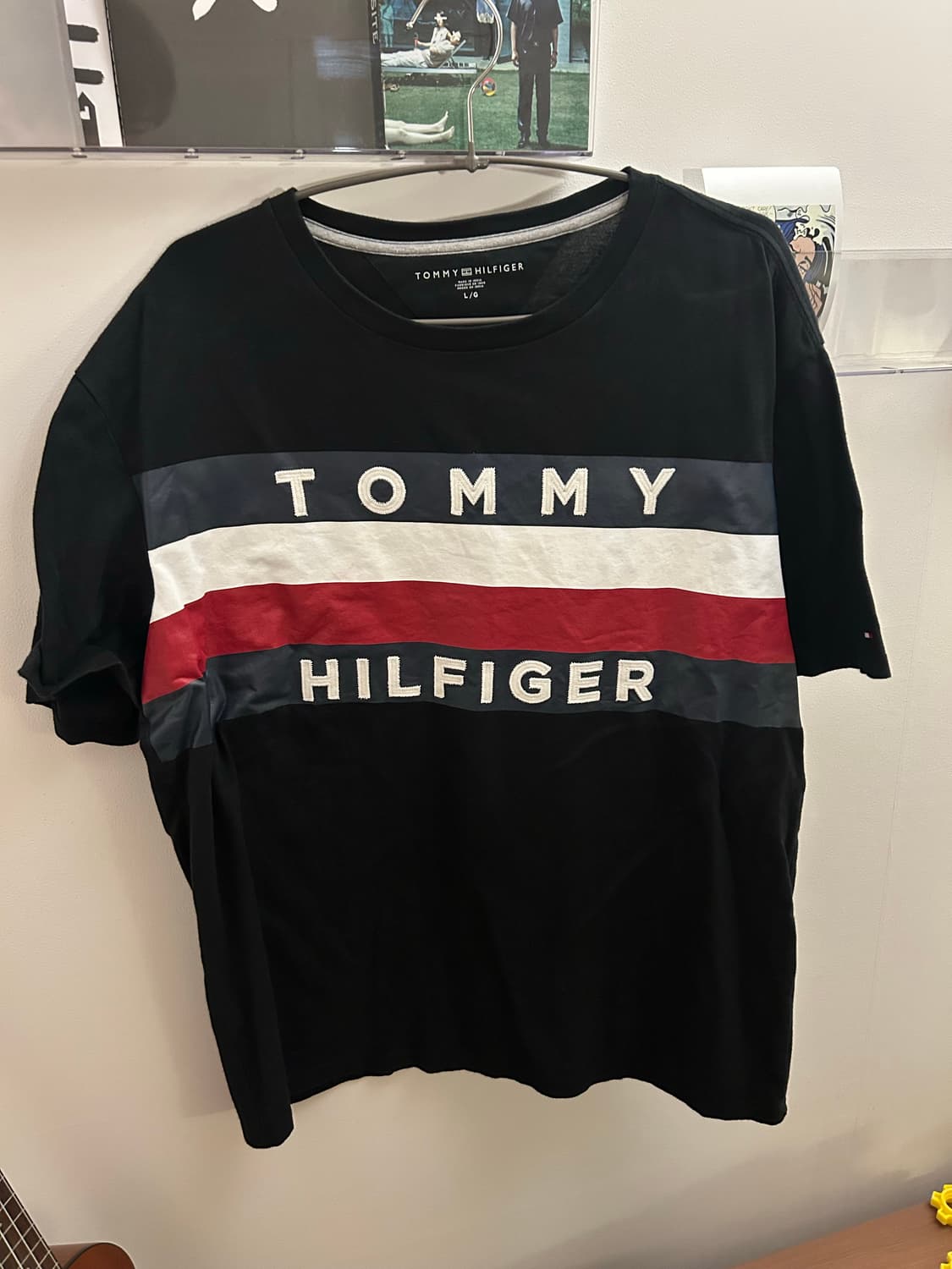 타미힐피커 네이비 반팔 티 상품이미지1