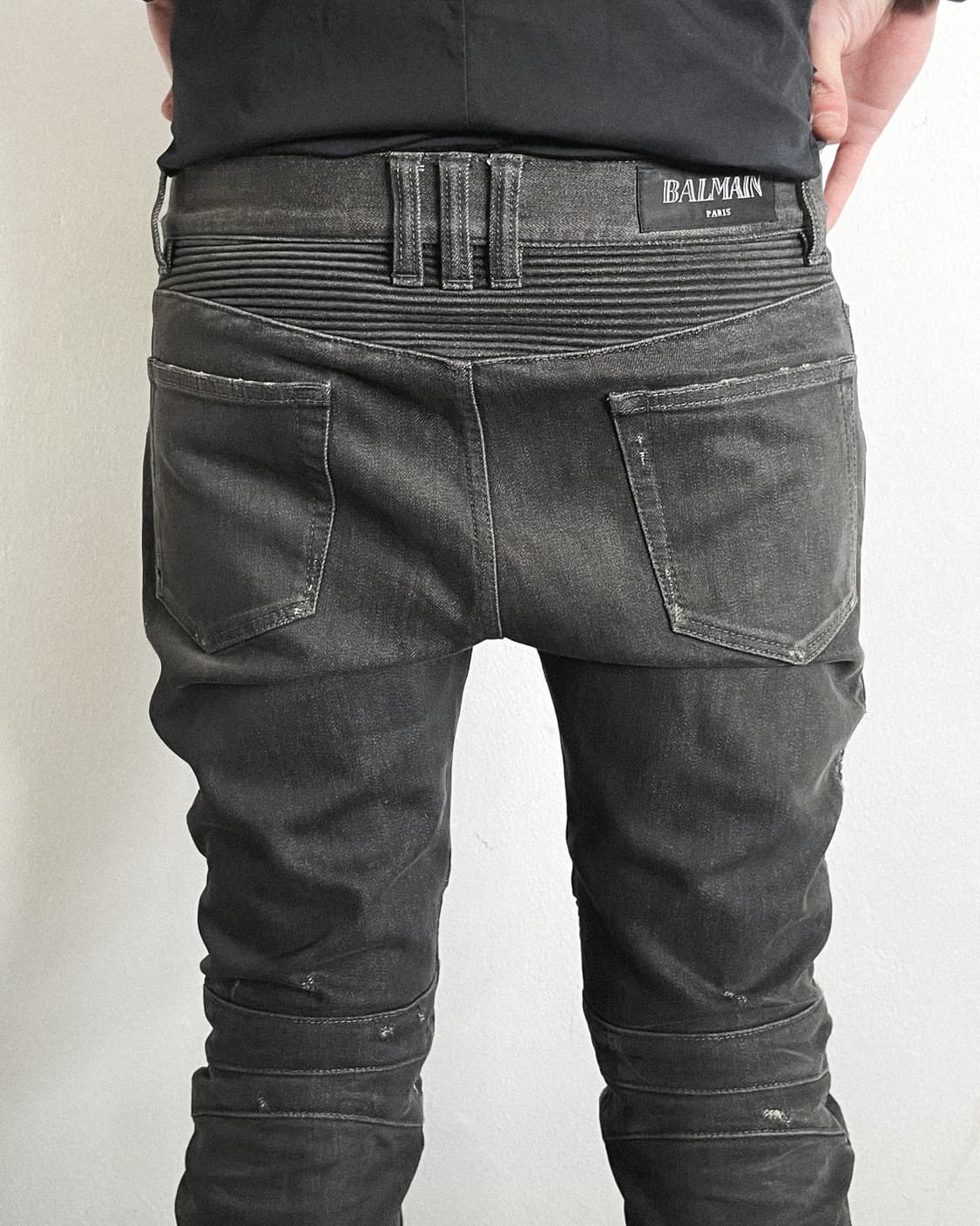 발망 14ss 왁스코팅 바이커데님 상품이미지3