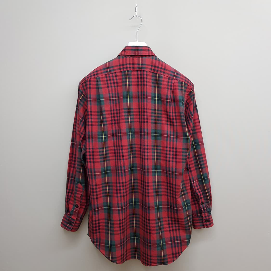 폴로 랄프로렌 레드 타탄 체크 플란넬 셔츠 M사이즈 상품이미지4
