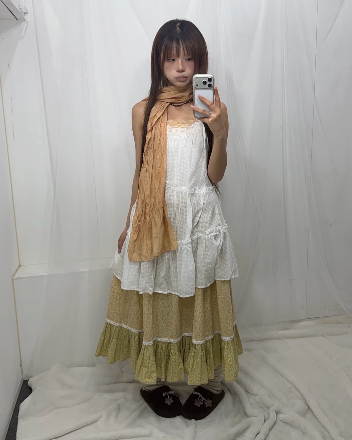 𖤐허니 베이지 모리걸set𖤐  상품이미지3