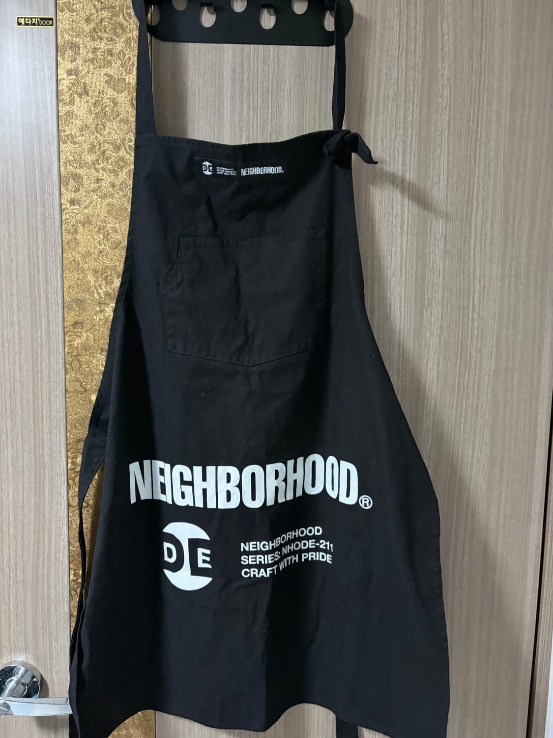 네이버후드 ODE 에이프런(앞치마) 블랙 F 상품이미지2