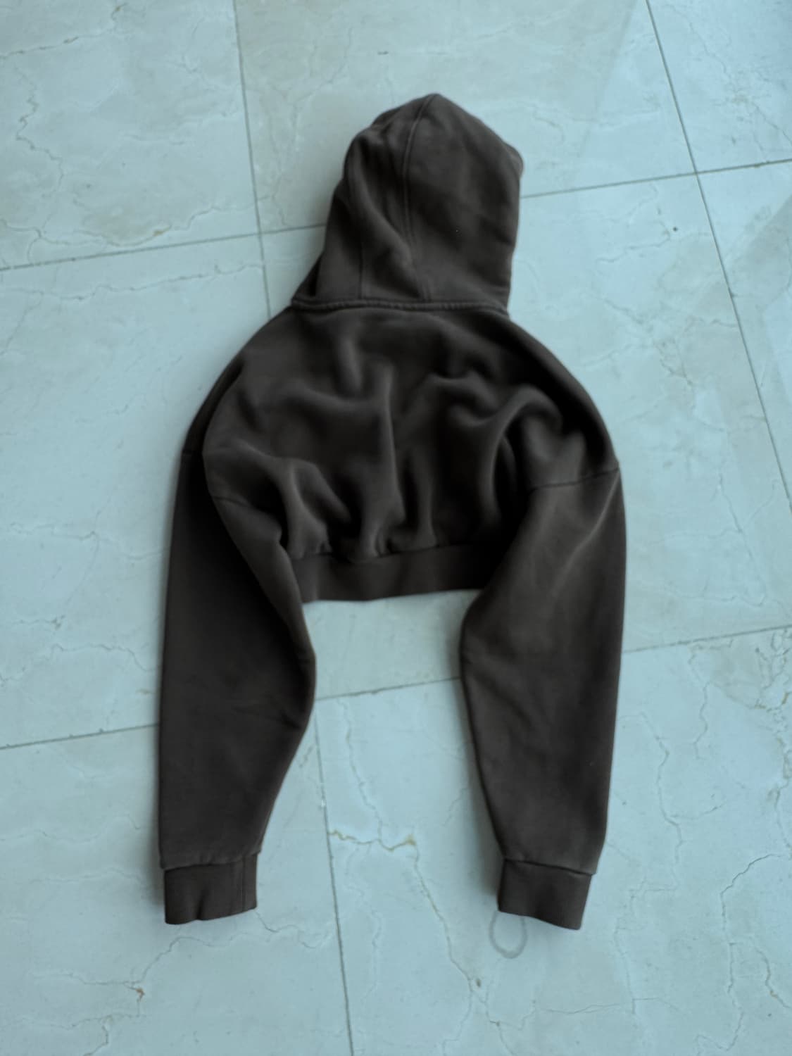 엔타이어 스튜디오 Entire Studios 크롭 후드집업 브라운 xs 상품이미지4