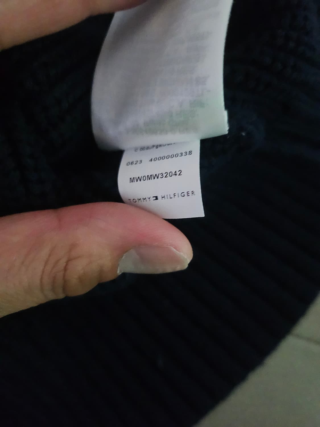 [거의 새것] 타미힐피거 남녀공용 컬러블럭 니트 가디건 xxl 상품이미지5