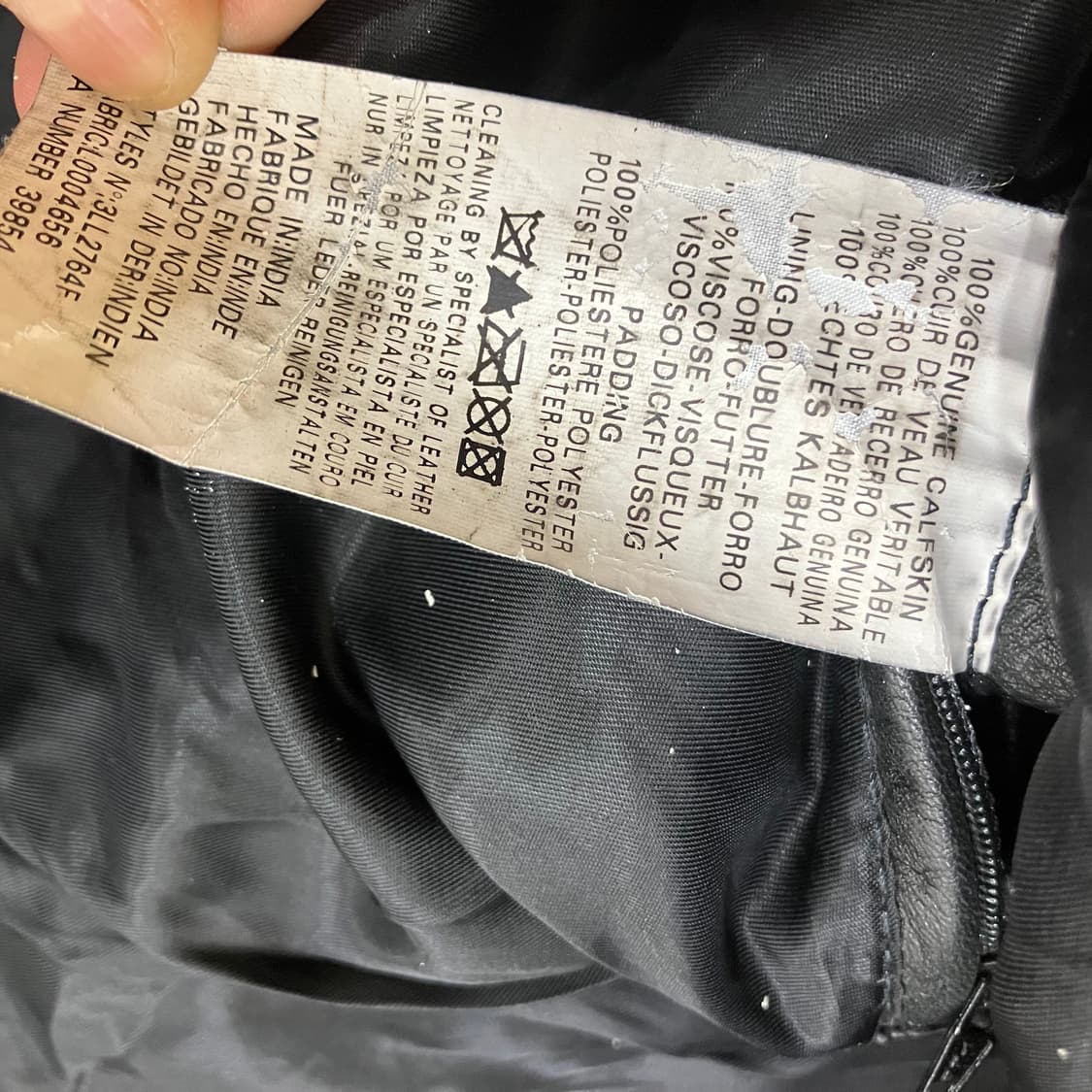 말보로 클래식 블랙 소가죽 자켓 M 상품이미지8