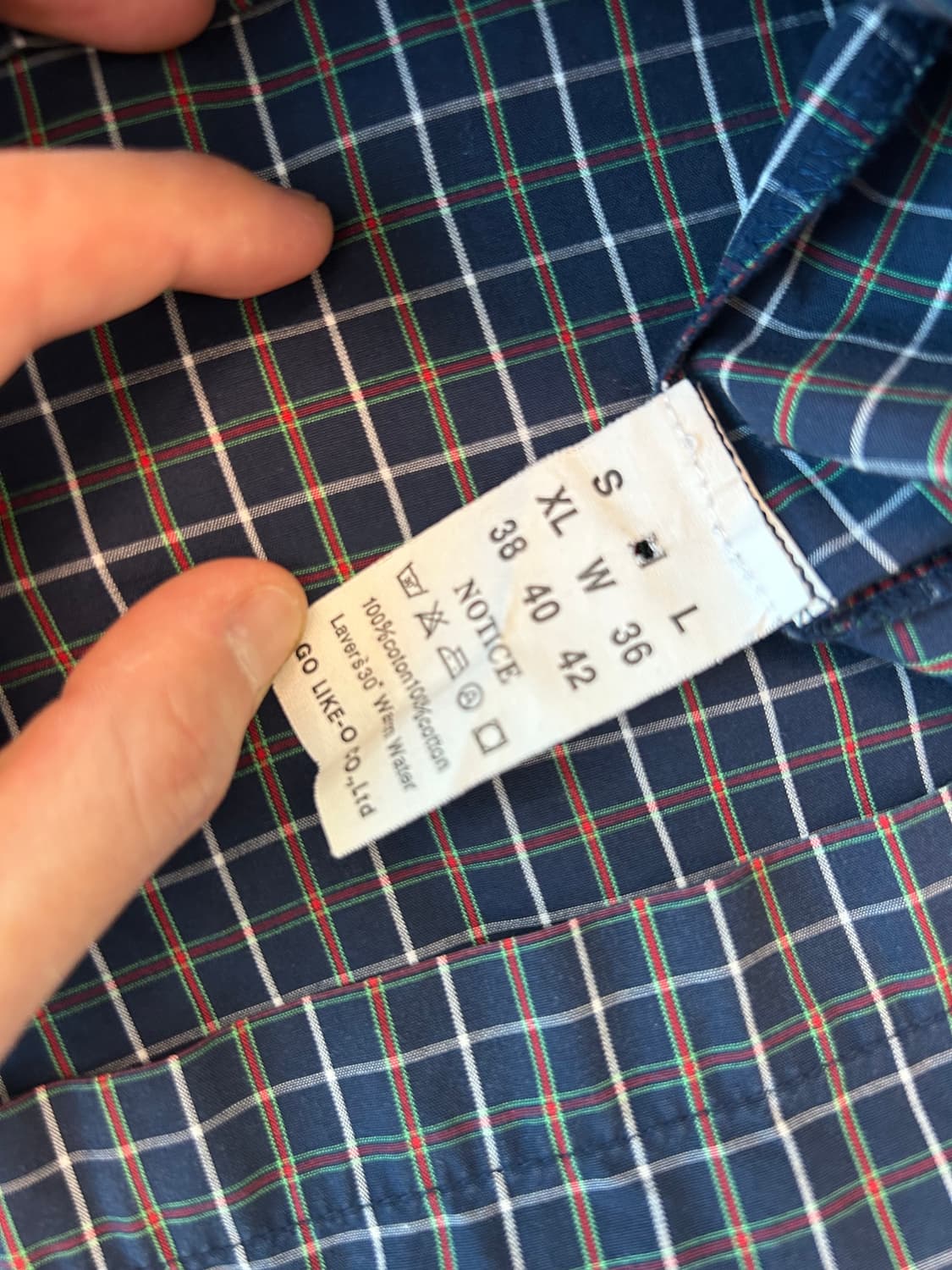 블리치 차리나카라 체크셔츠 (made in japan) 상품이미지6