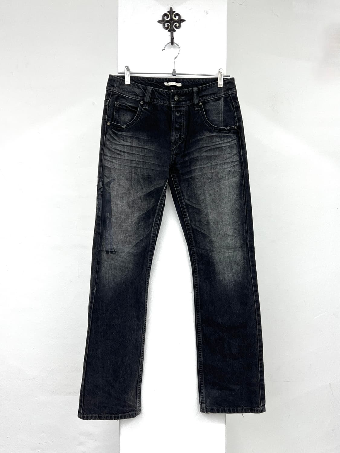 A.R.J gun printing washing denim pants 상품이미지2