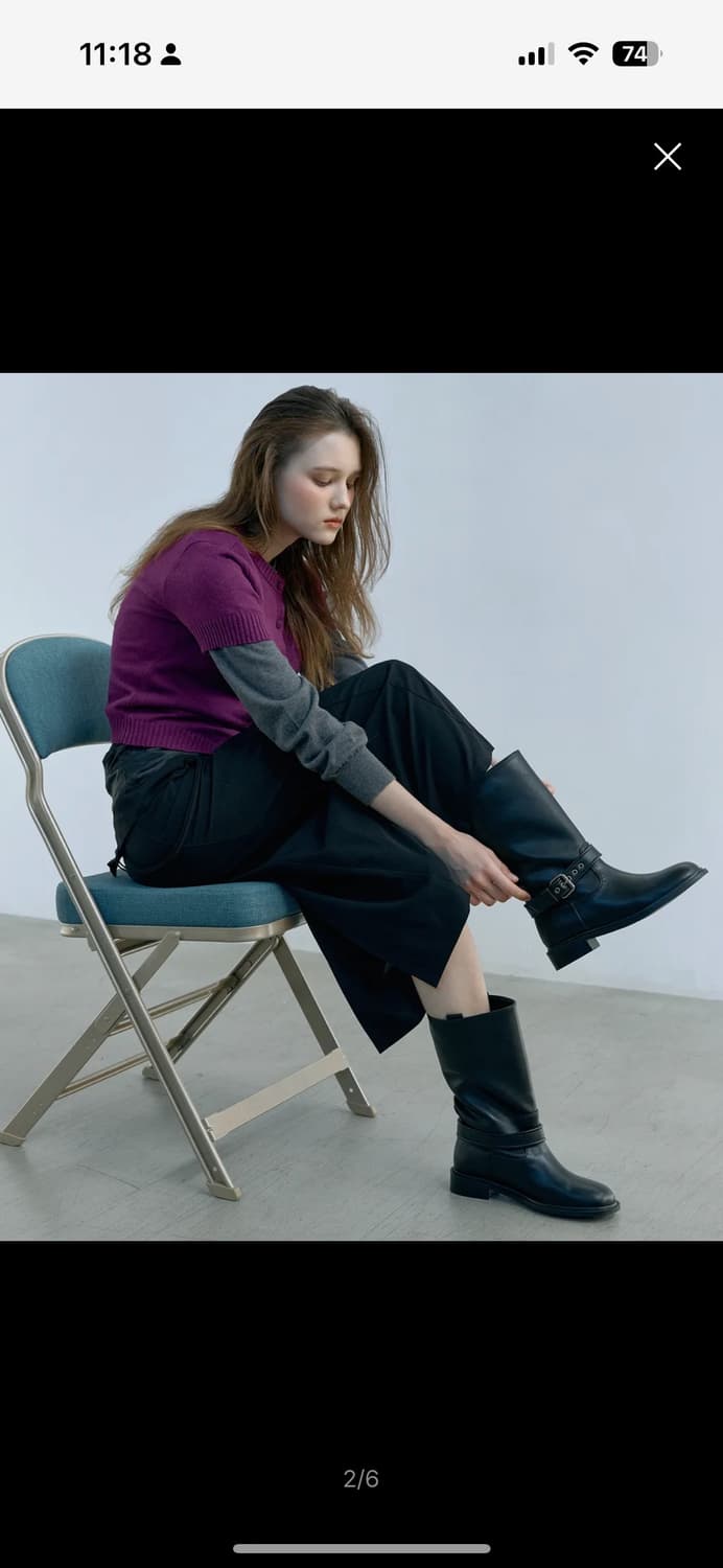 누스 미들 부츠 240(새상품) 상품이미지3