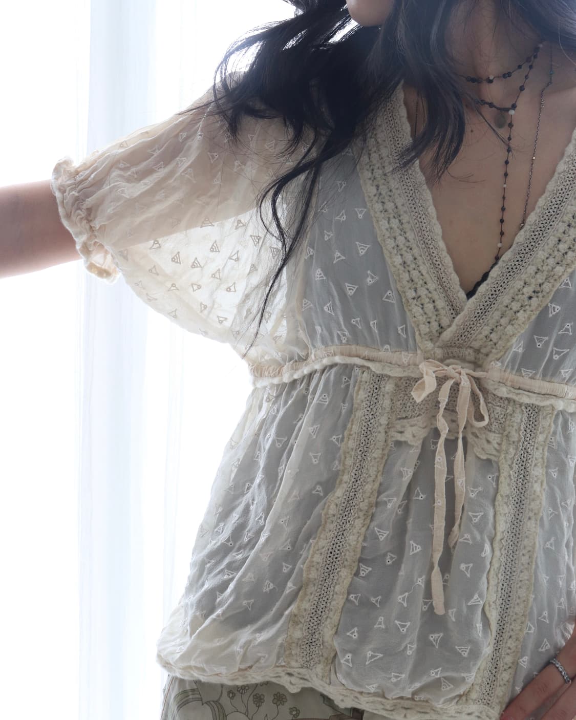 [Tsumori Chisato] Mixed Texture Blouse 상품이미지6