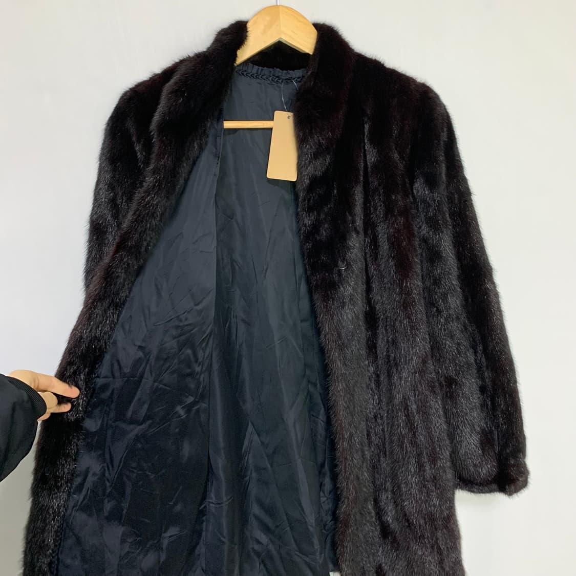 jpn 일본 빈티지 밍크 리얼 퍼 자켓 숏코트 블랙 상품이미지5