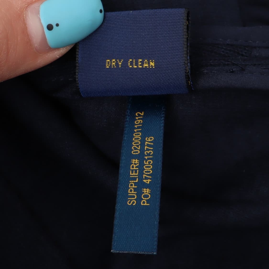 폴로 랄프로렌 우먼스 네이비 금장 코튼 비스코스 블레이저 자켓 상품이미지9