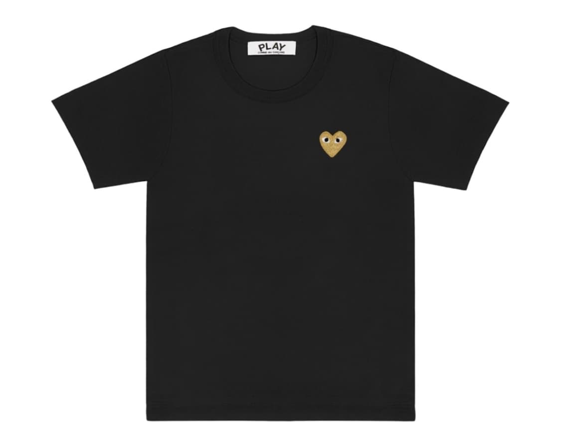 꼼데가르송 골드와펜 반팔 블랙 XL 상품이미지1