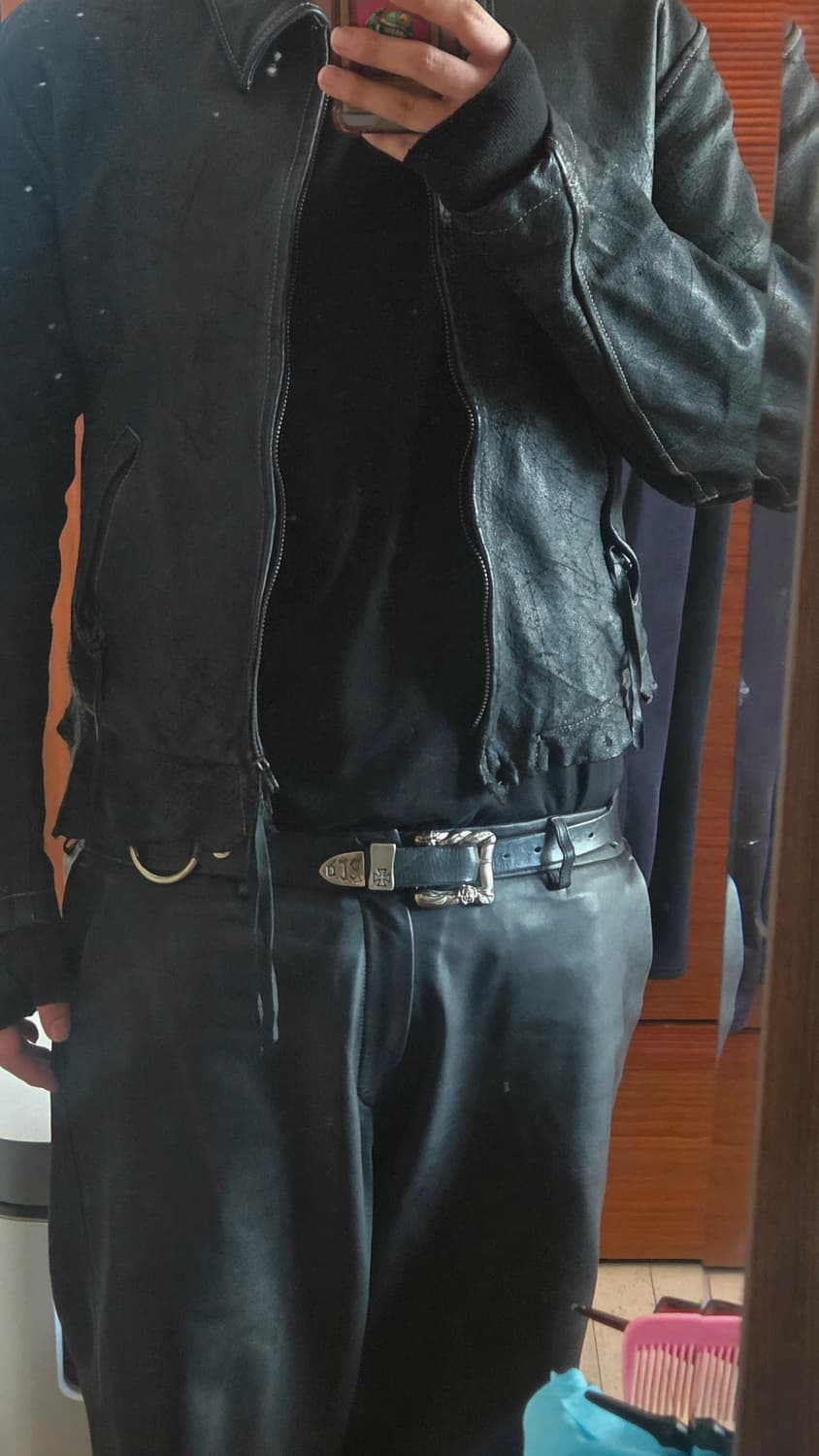 2size) minus leather jacket 상품이미지4