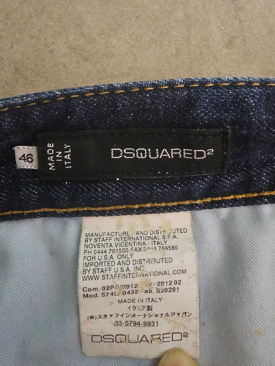 디스퀘어드2 데미지 진 46사이즈 상품이미지5