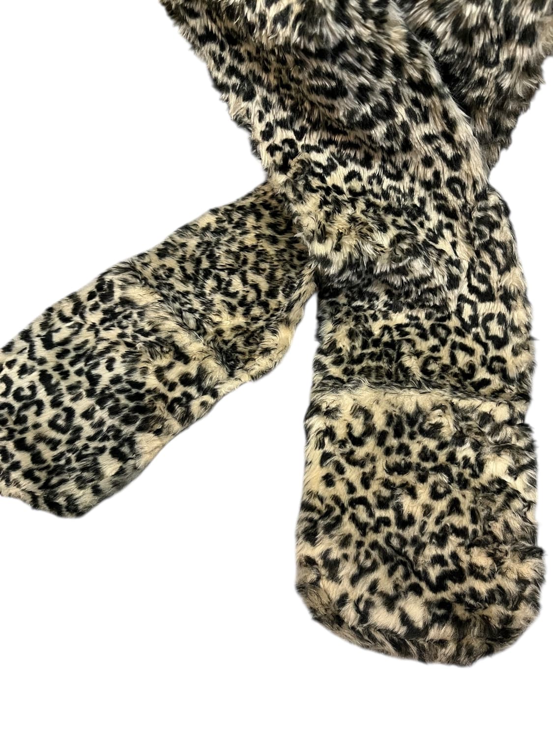 JPN 레오파드 플리스 모자 머플러 상품이미지4