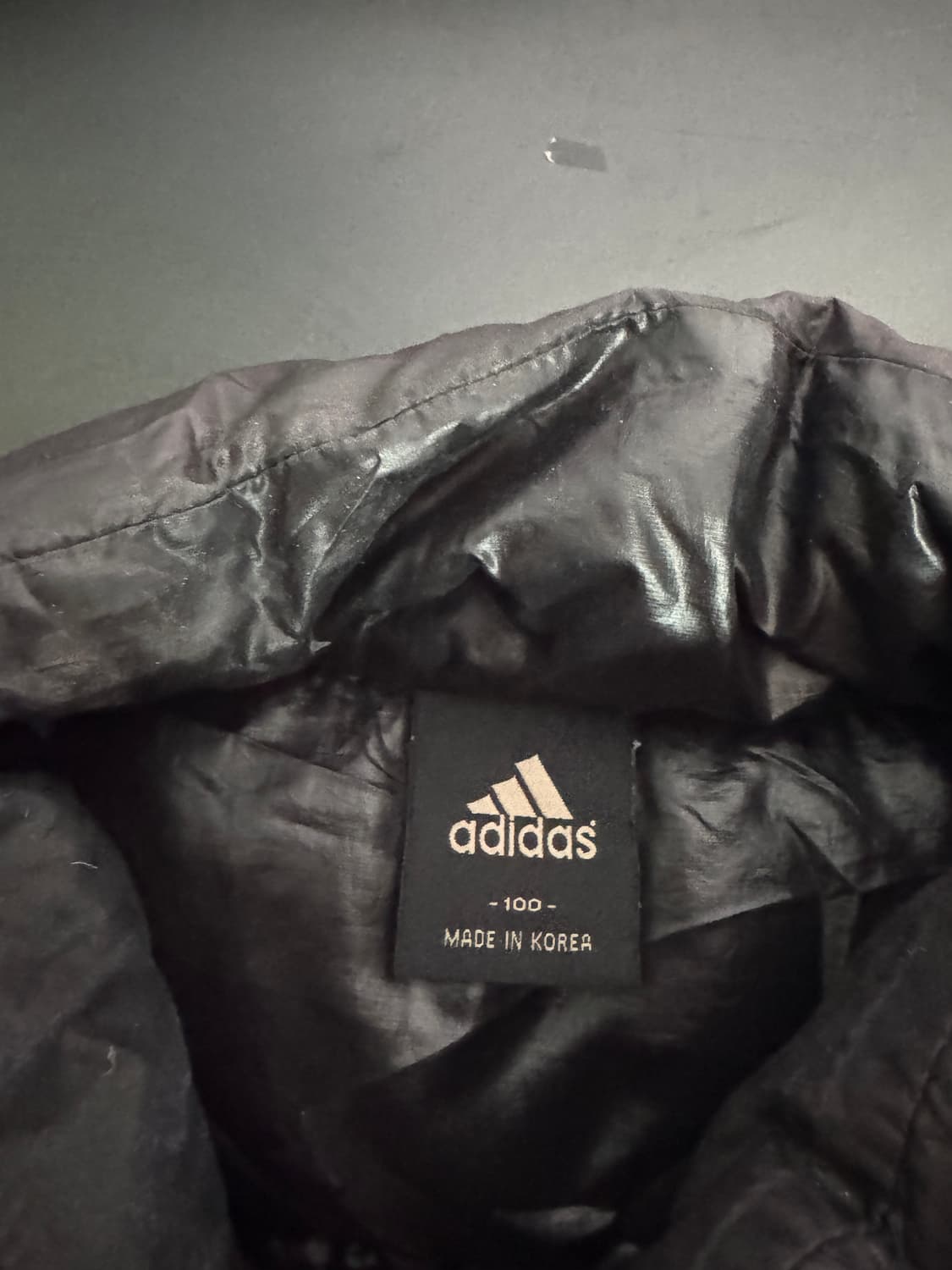 아디다스 올드스쿨 구스다운 경량 패딩 자켓 L 블랙 상품이미지3