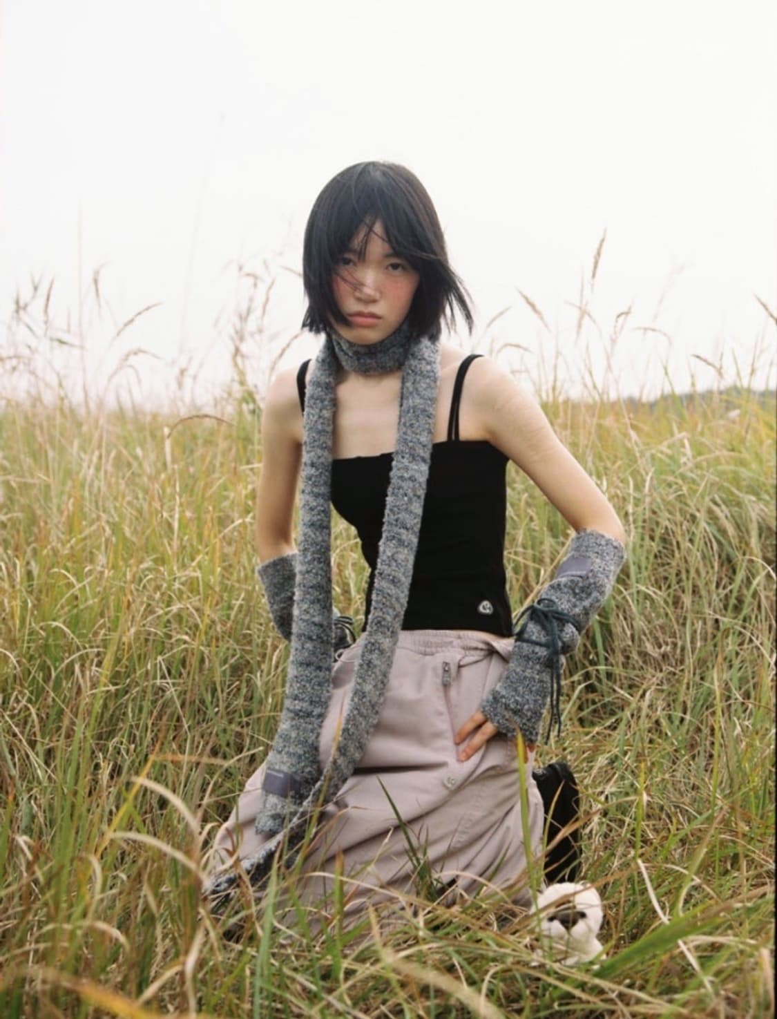 코이세이오 스마트어반유즈풀 suu 부클 머플러 그레이 상품이미지1