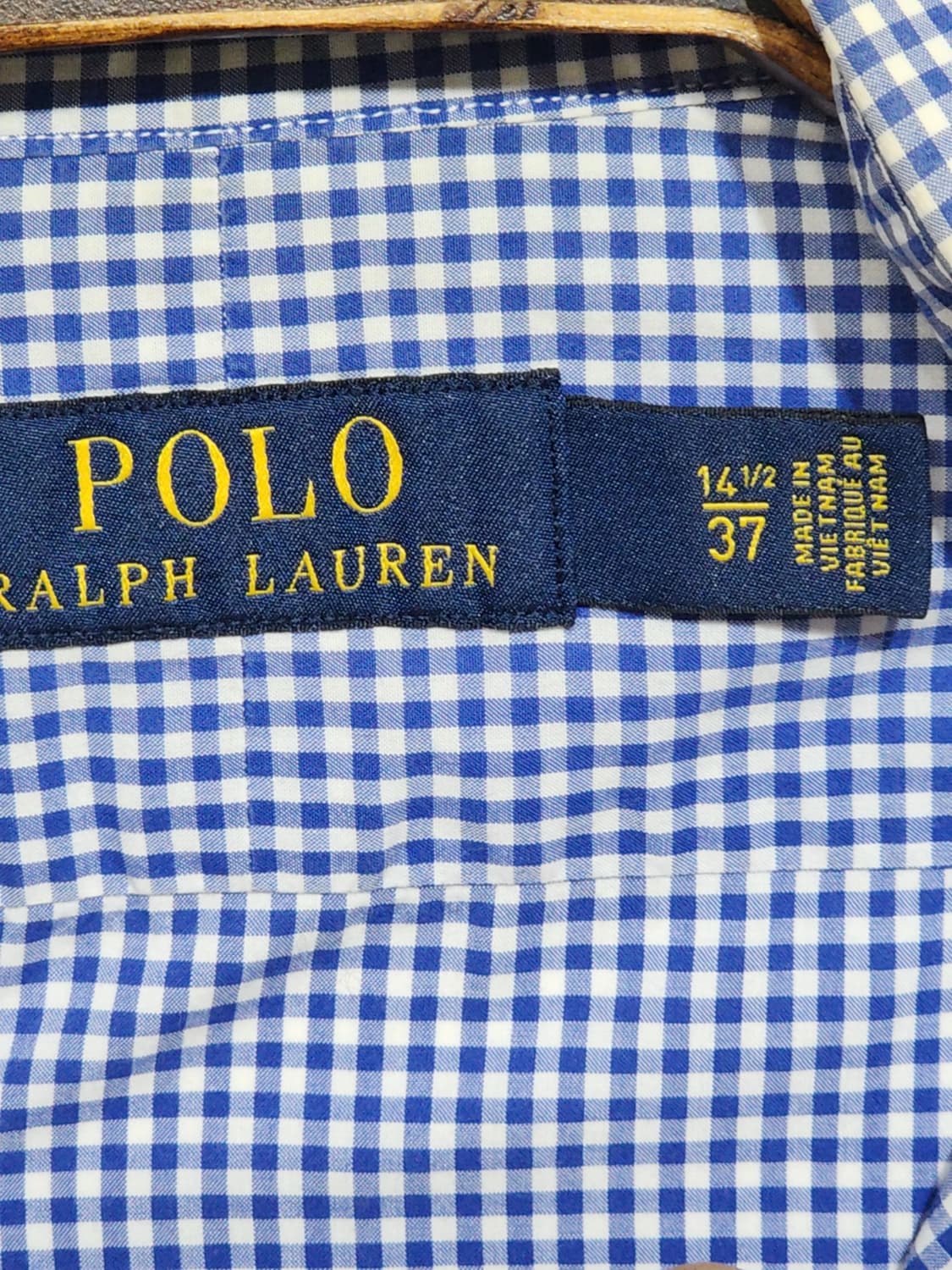 (S) 랄프로렌 폴로 남방 체크 셔츠 기본로고 캐주얼  상품이미지3