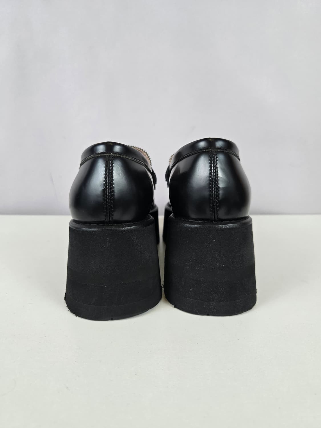 MSGM 엠에스지엠 여성 35 플랫폼 통굽 로퍼 신발 구두 블랙 상품이미지6