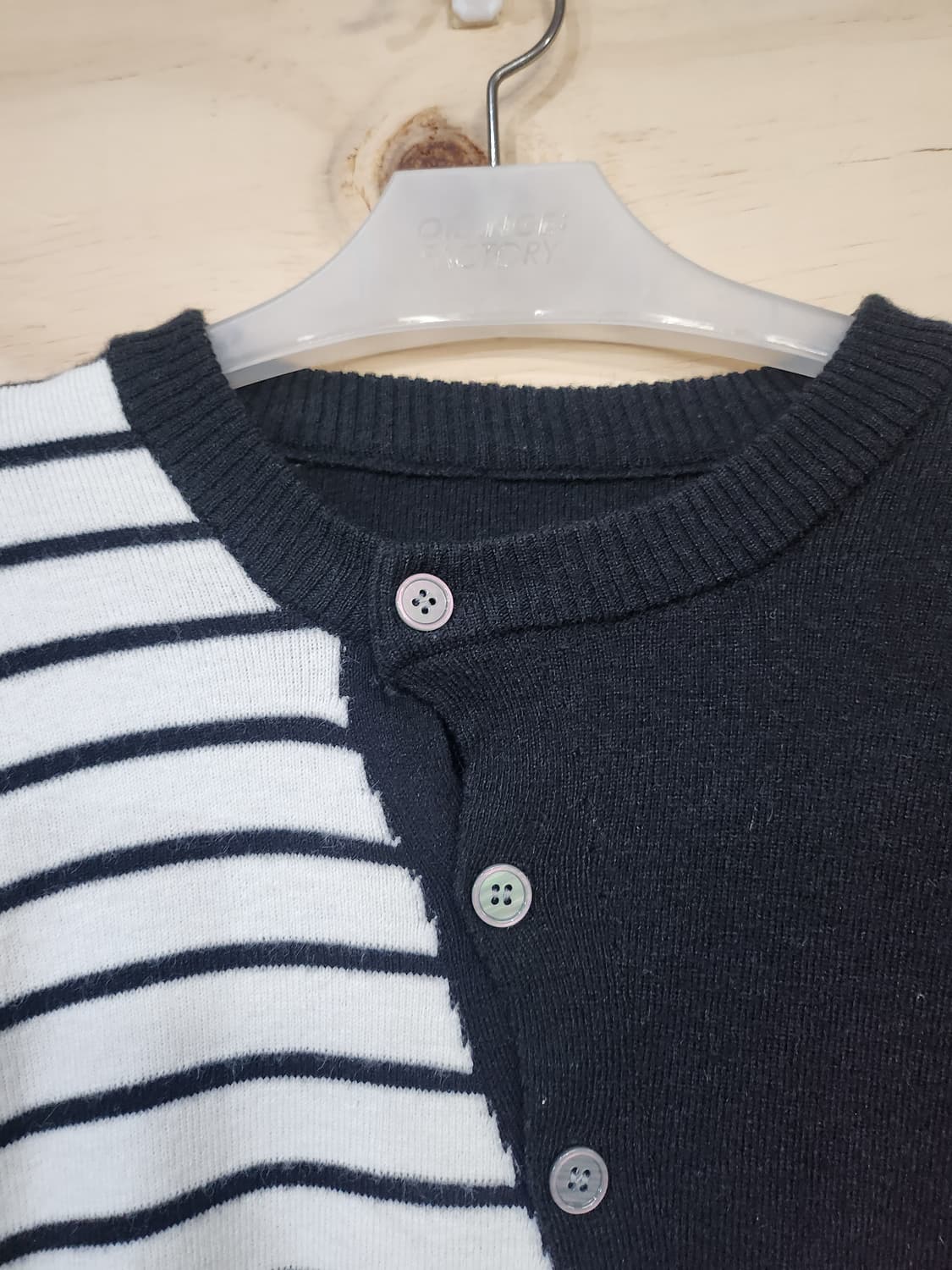 672) 사선 단추 포인트 가디건 상품이미지5