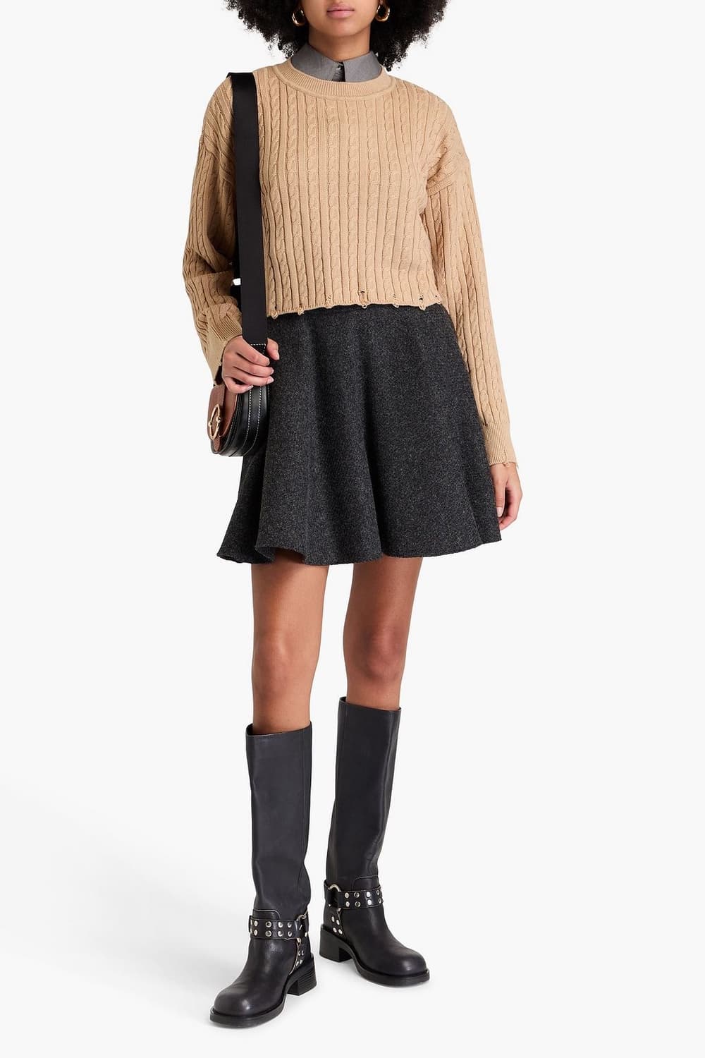 <실착 2회> 산드로(Sandro) 케이블 니트 스웨터 (36) 상품이미지5