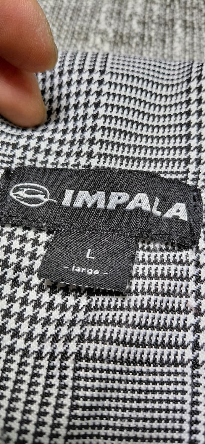 [L] 임팔라(IMPALA) 글렌체크 포인트 카라 반팔 상품이미지7