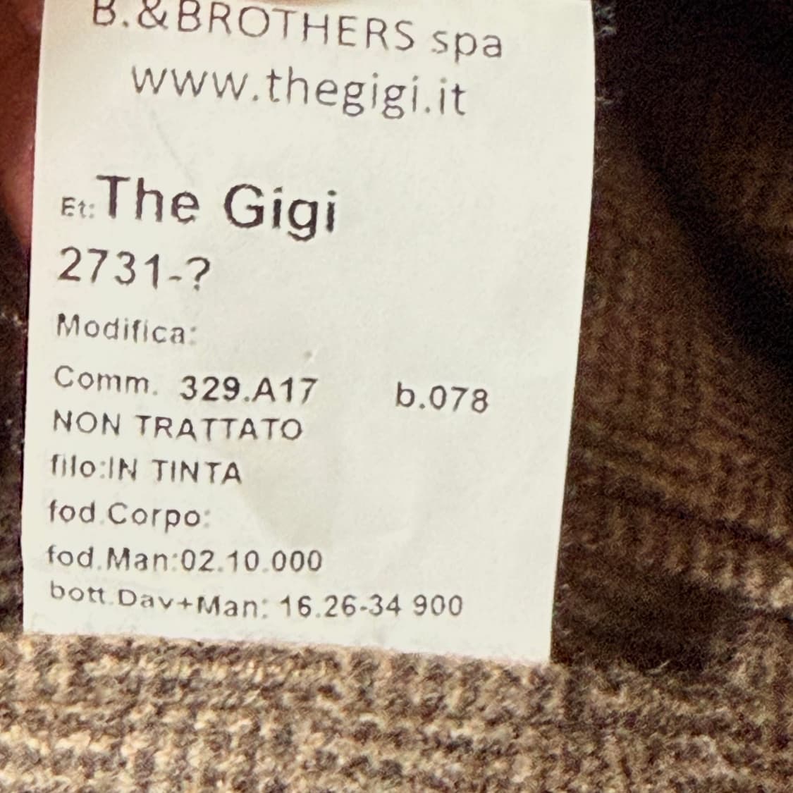 The gigi 브라운 체크 블레이저 자켓 italy 상품이미지4
