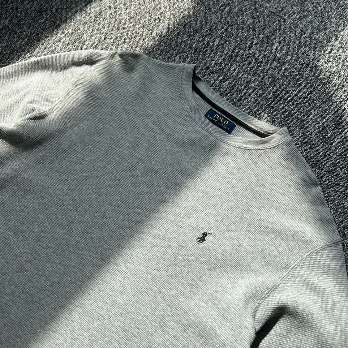 폴로 랄프로렌 그레이 와플티셔츠 상품이미지4