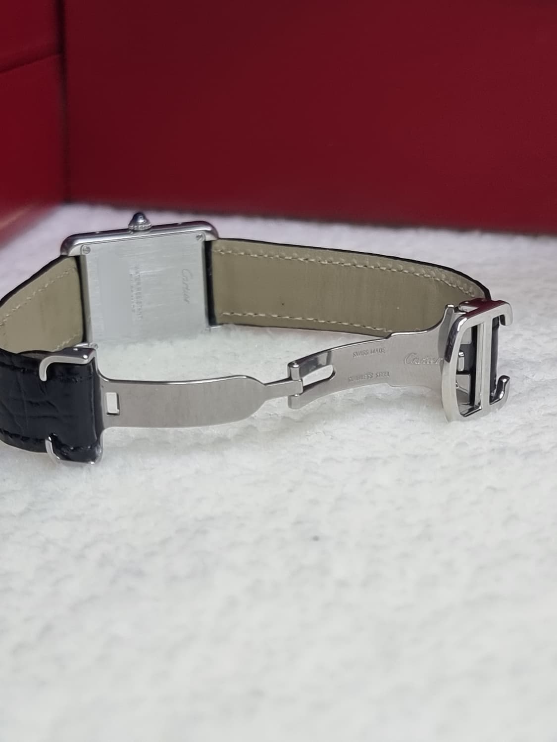 [까르띠에 풀세트] 탱크솔로 스틸 SM 시계 (남녀공용) 08년식 상품이미지4